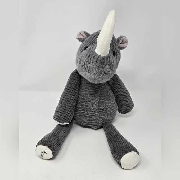 SCENTSY RUBY THE RHINO SCENTSY BUDDY PLUSH STUFFED ANIMAL GREY RETIRED KIDS BABY - Picture 1 of 13